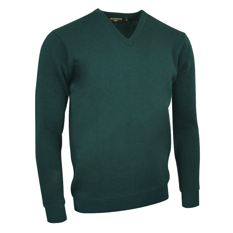 Glenmuir Mens Lomond Lambswool V Neck Golf Sweater MKL5900VN